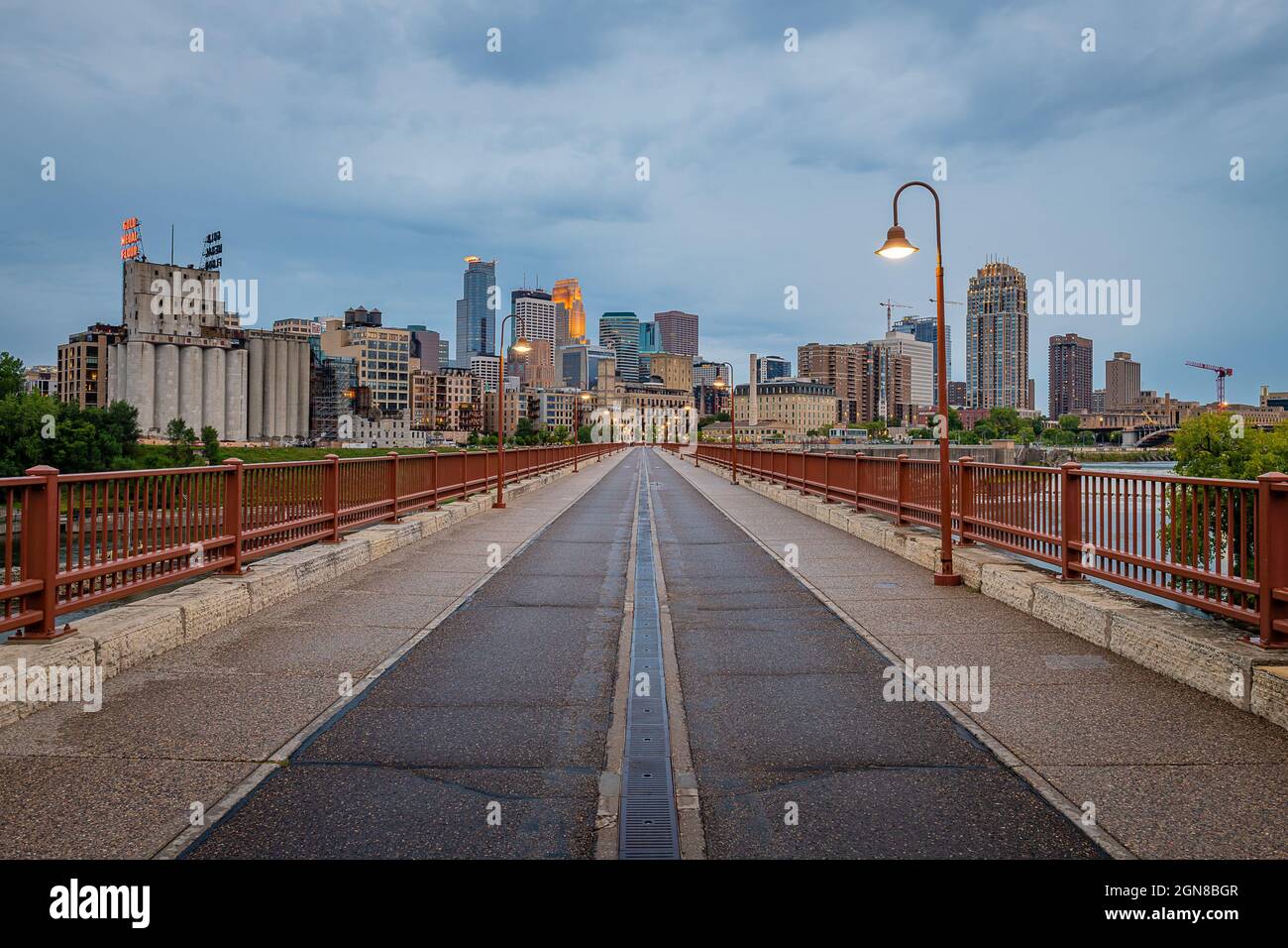 Steinbogenbrücke Stockfoto