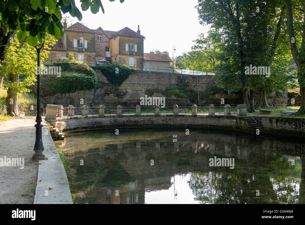 Die Quelle des Flusses Beze, Beze Cote-d'Or, Burgund, Bourgogne-Franche-Comte, Frankreich. Stockfoto