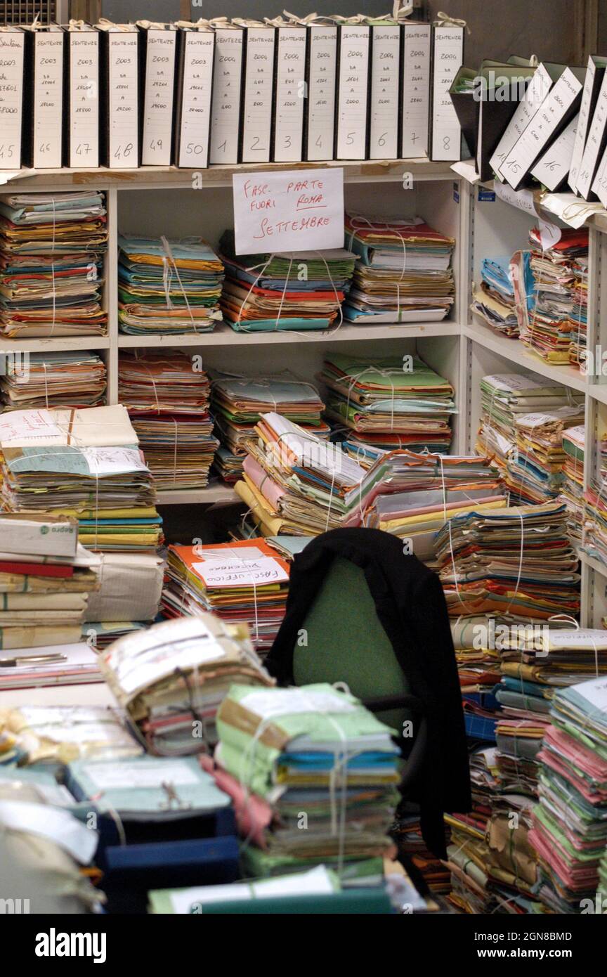 Rom Italien, 11/01/2005: Justizarchiv, Oberster Gerichtshof. ©Andrea Sabbadini Stockfoto