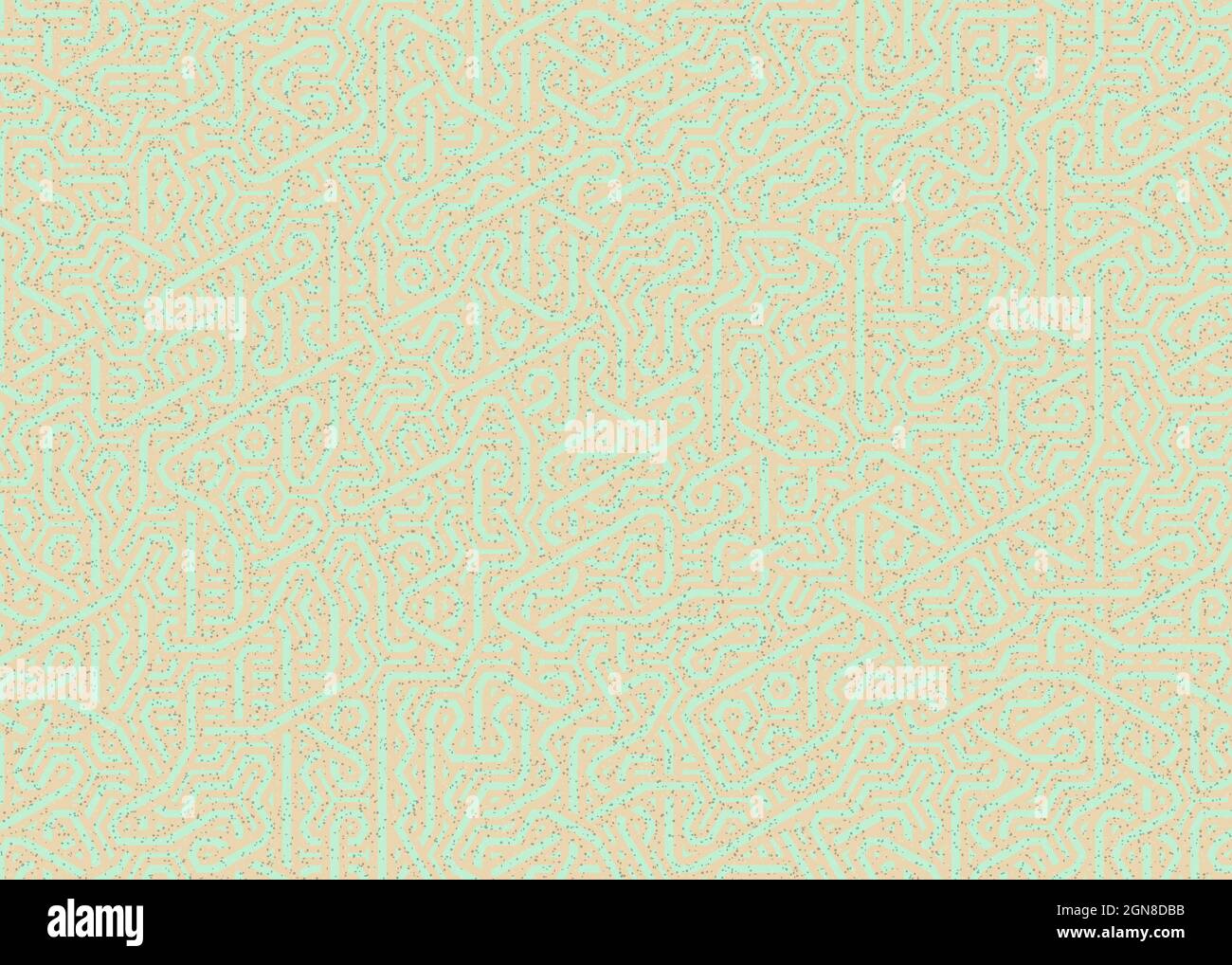 Computer-generierte Hexagon Tile Verbindung Kunst Hintergrund Design Illustration Stock Vektor