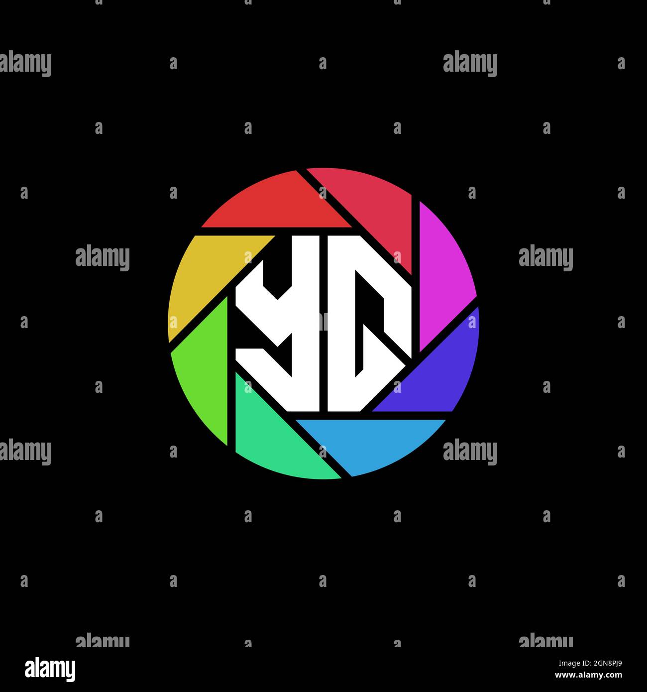 WN Initial eSport Gaming-Logo. Moderner Kopf Skull Form Vorlage Vektor-Logo Stock Vektor