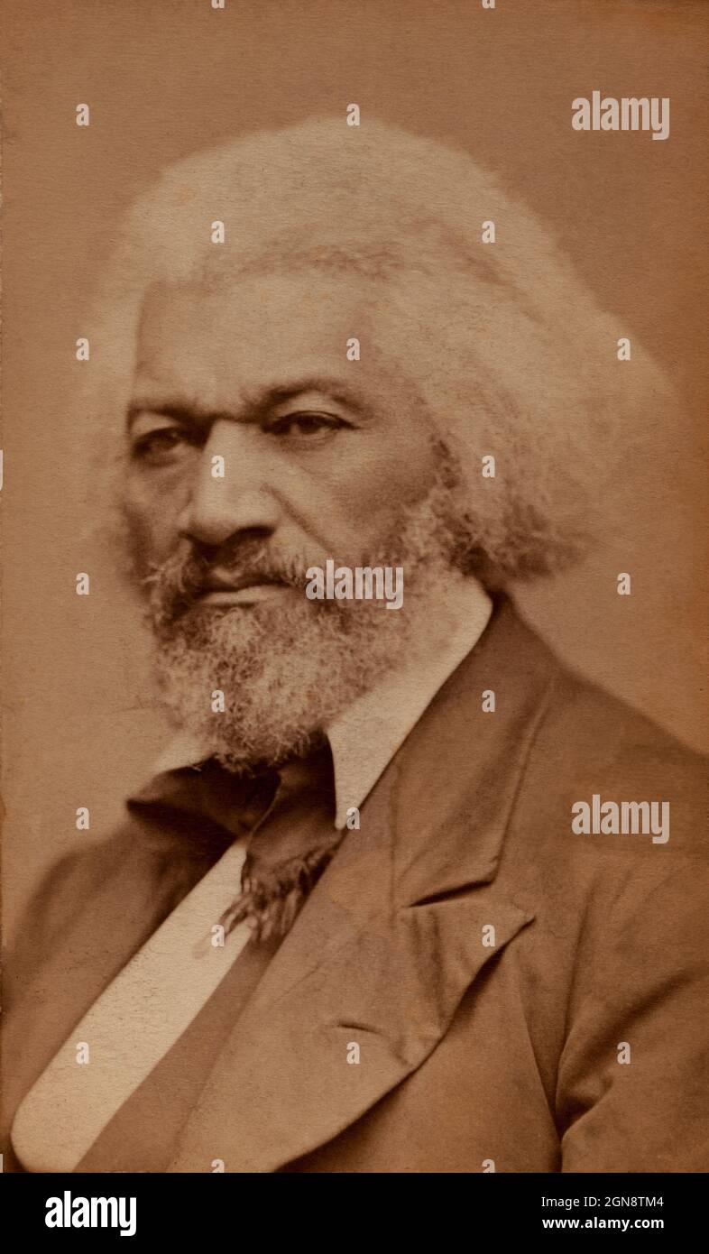 Frederick Douglass (1818-1895), amerikanischer Sozialreformer, Abolitionist und Staatsmann, Head and Shoulders Portrait, George Kendall Warren, 1876 Stockfoto