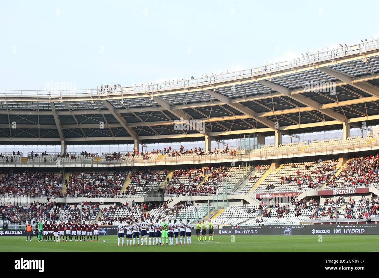 Turin, Italien. 23. Sep, 2021. Während der Serie A Spiel im Stadio Grande Torino, Turin. Bildnachweis sollte lauten: Jonathan Moscrop/Sportimage Kredit: Sportimage/Alamy Live News Stockfoto