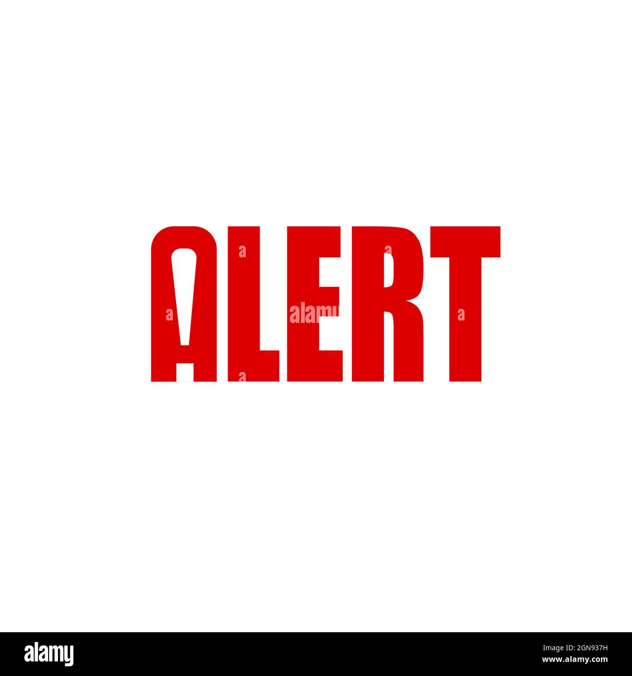 Grafik mit Alert-Logo-Vektorgrafik, Symbol für Alert Creative Stock Vektor