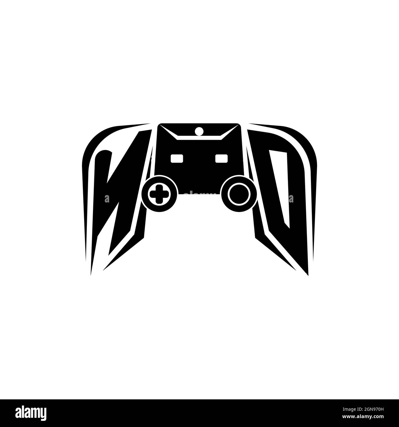 KQ Monogram Logo Buchstaben Säulen geometrische Form Stil Vektor, Anwaltskanzlei Unternehmen Stock Vektor