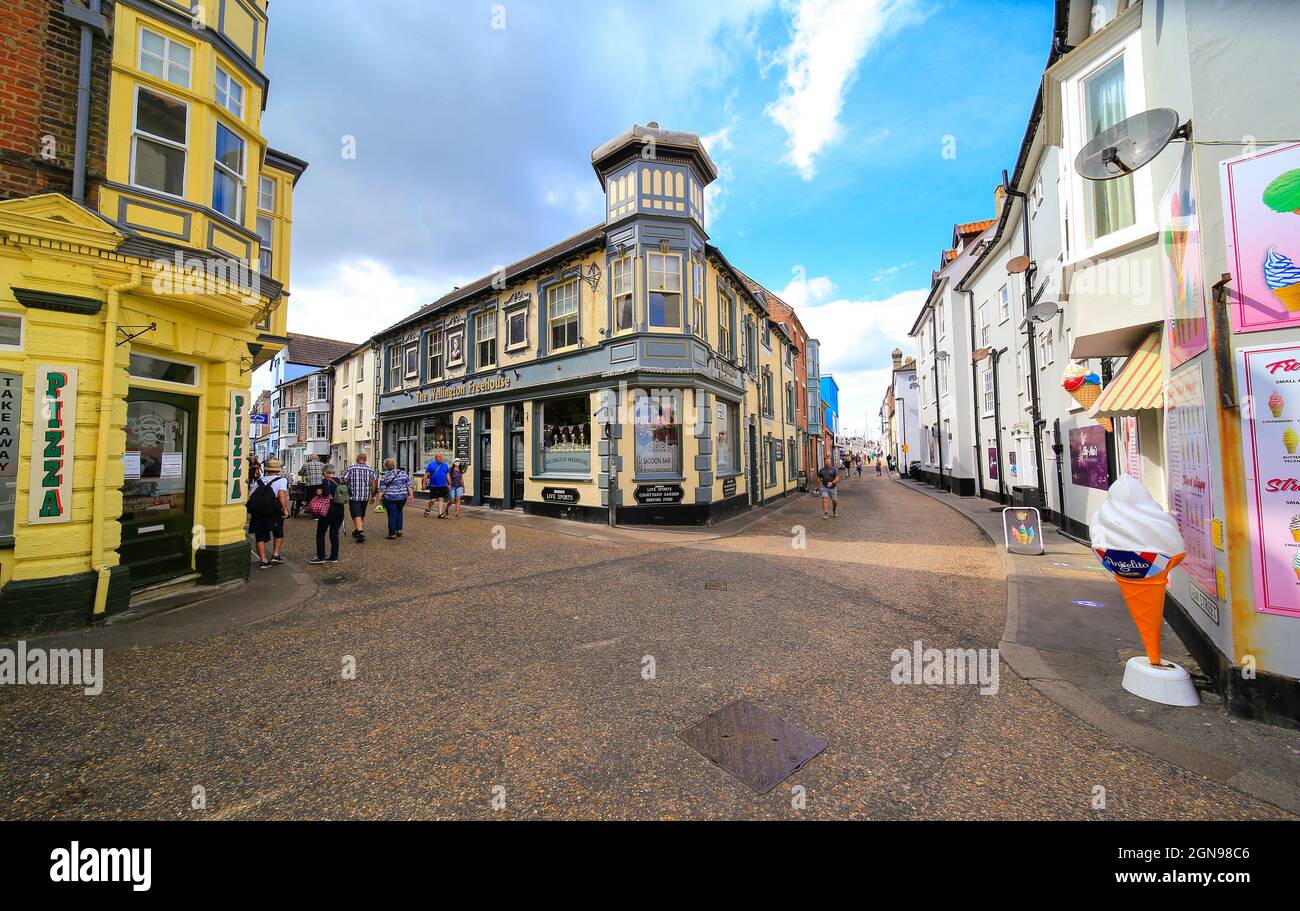 Cromer, Stadtzentrum, Norfolk. Stockfoto