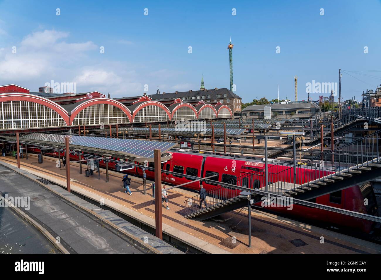 Kopenhagen Hauptbahnhof, Kopenhagen Hauptbahnhof, Dänemark, Stockfoto