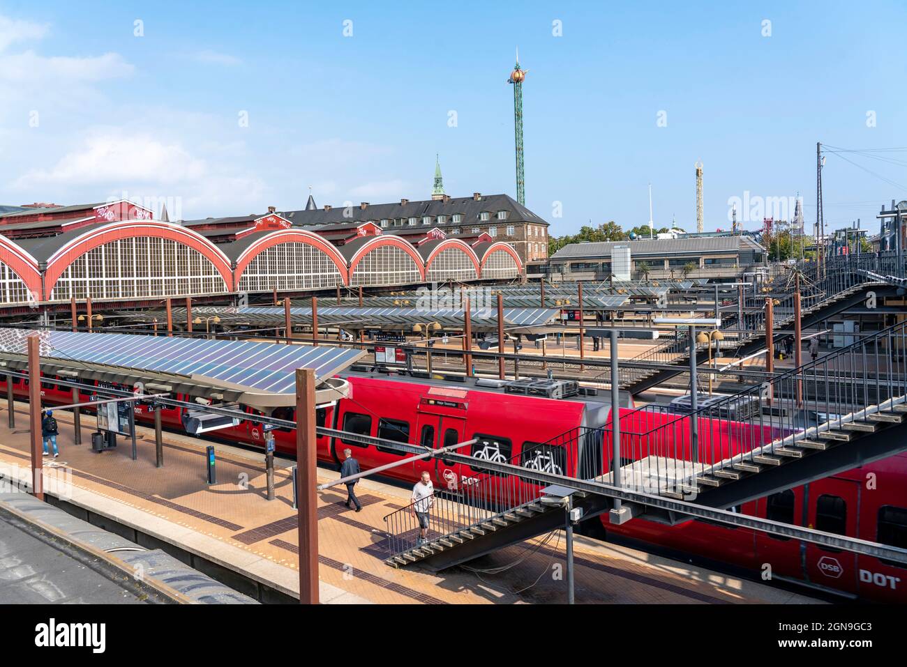 Kopenhagen Hauptbahnhof, Kopenhagen Hauptbahnhof, Dänemark, Stockfoto
