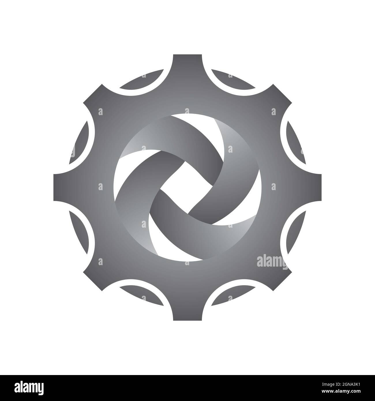 Getriebe Logo Vorlage Vektor Symbol Design Stockfoto