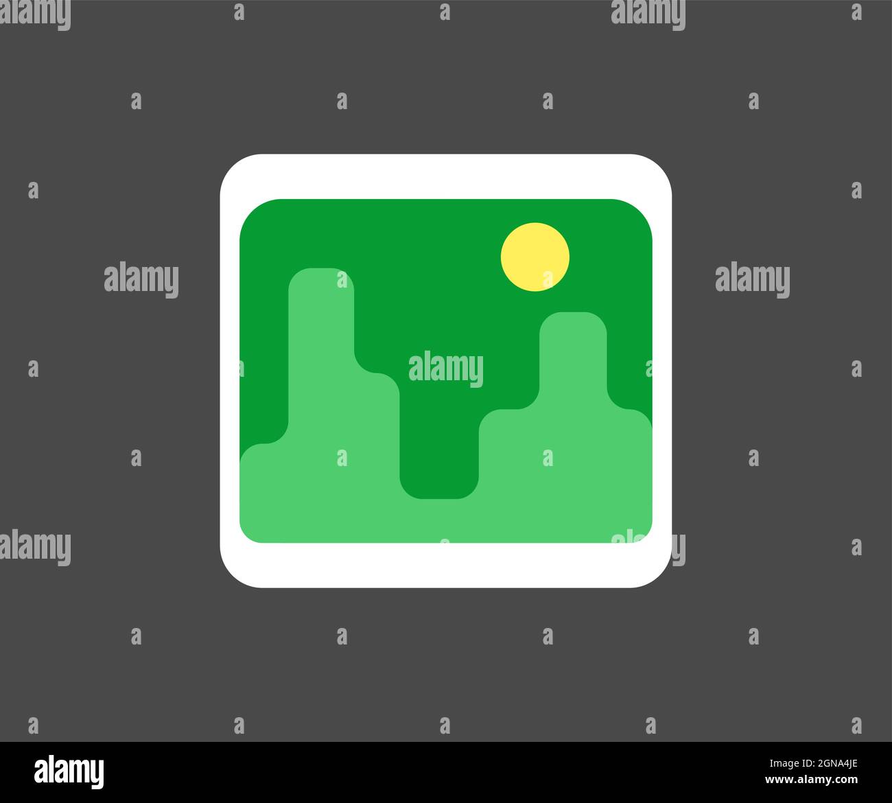 Galerie-App-Symbol, Fotos-App-Symbol Stock Vektor