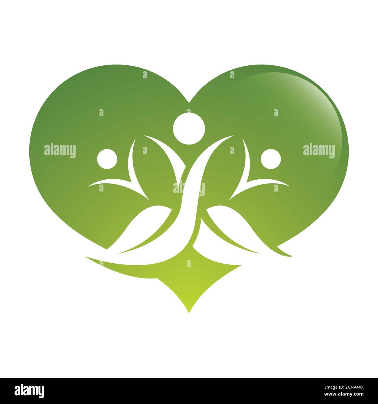 Gesundes Logo Vorlage Vektor Symbol Design Stockfoto