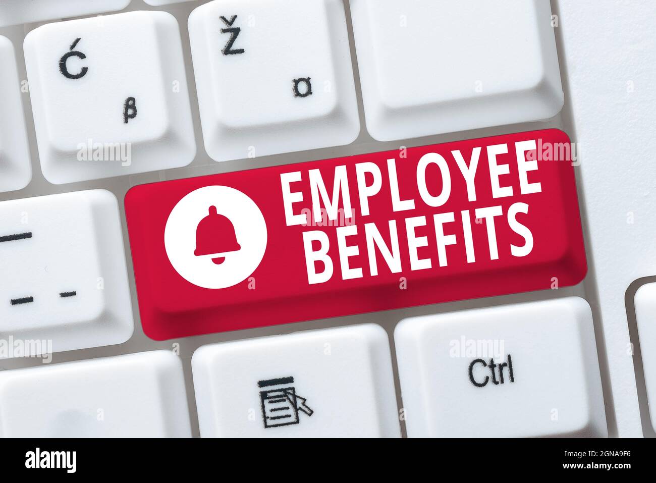 Konzeptunterschrift Vorteile für Mitarbeiter. Überblick über das Unternehmen indirekte und nicht zahlungswirksame Vergütung, die an einen Mitarbeiter gezahlt wird, der das Konzept für Internetprobleme behebt Stockfoto