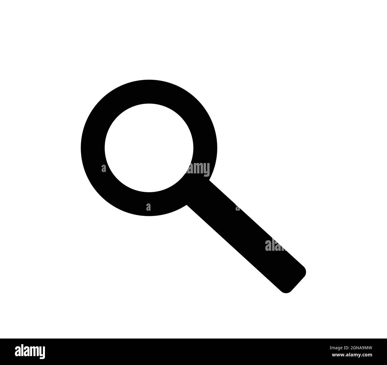 Vergrößerungsglas-Symbolvektor, Illustration der Vergrößerungsglas Stock Vektor