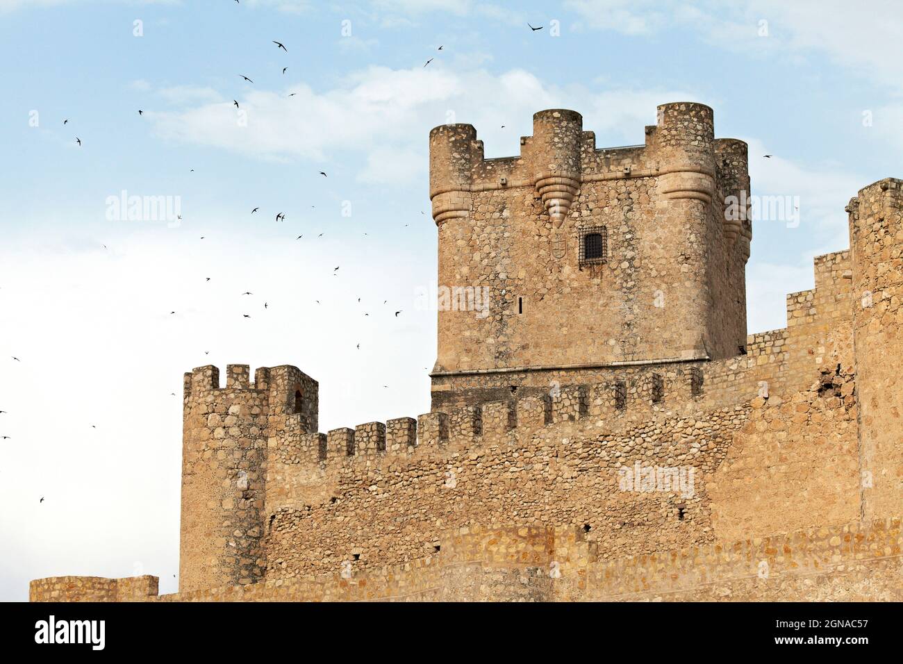 La Atalaya Castle. Villena. Alacant. Comunitat Valenciana. Spanien Stockfoto