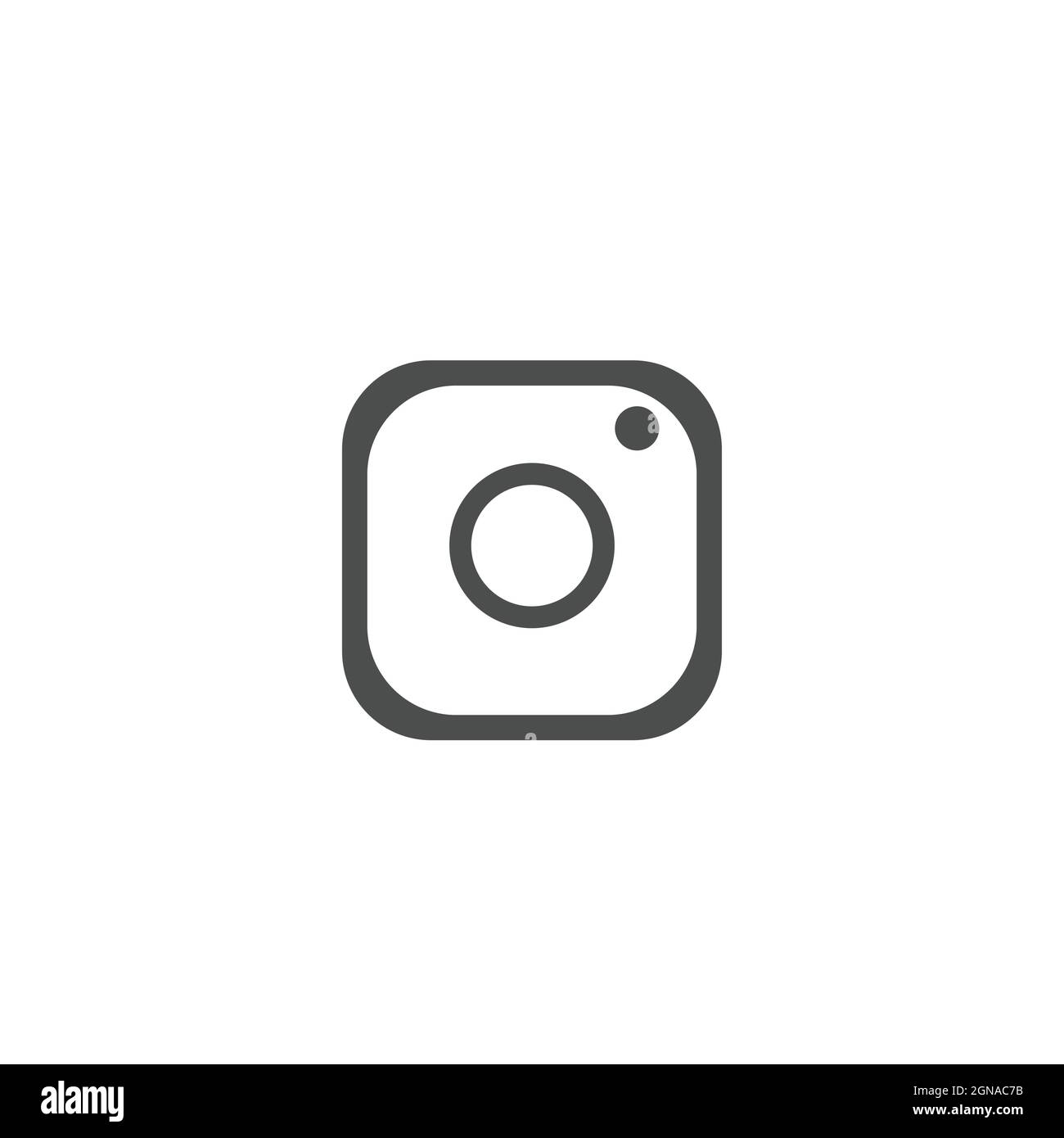 Instagram Flache Symbol Vektor Illustration Stock Vektor