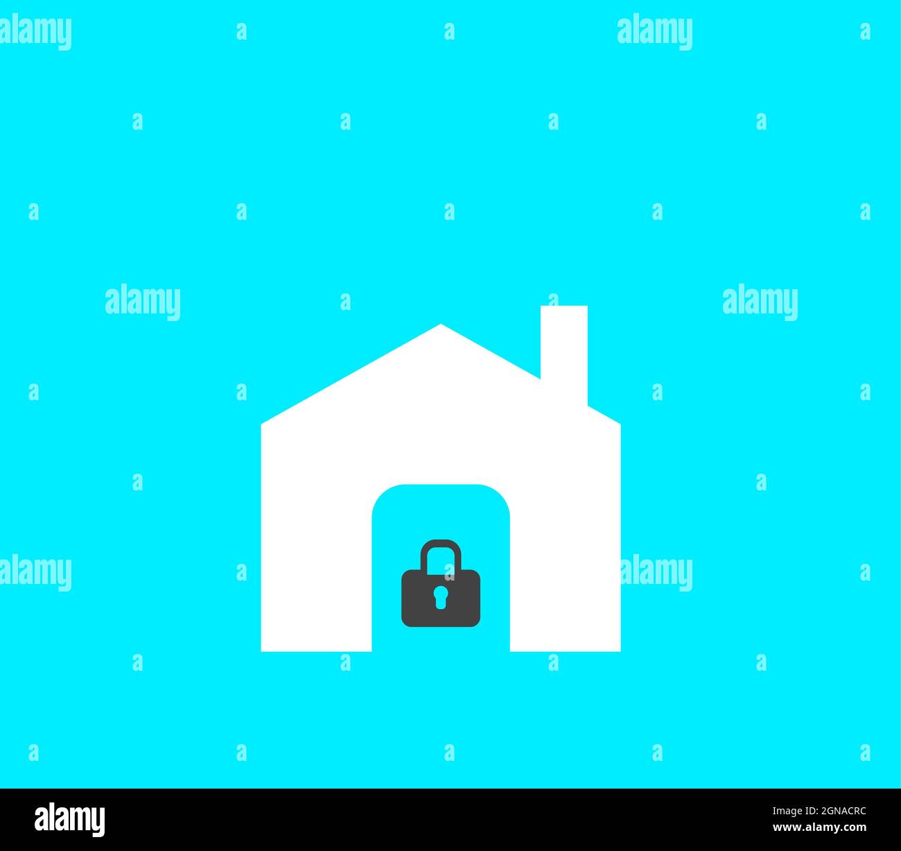 Home Insurance House Security Vektor-Symbol, Home Insurance Symbol Stock Vektor