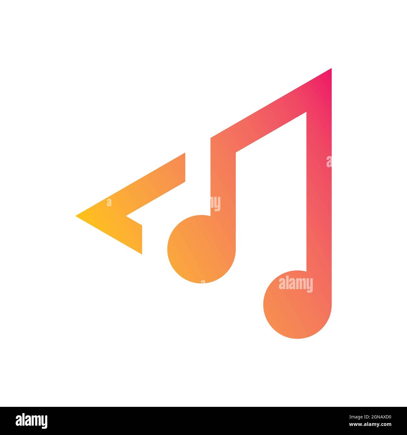 Musik Logo Vorlage Vektor Symbol Design Stockfoto