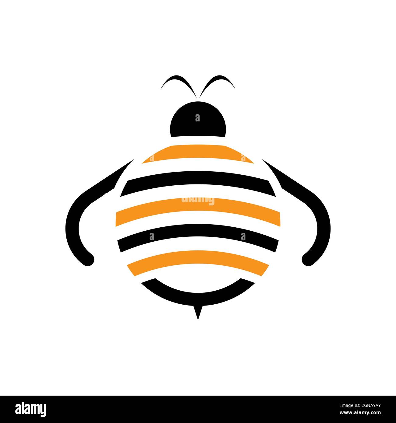 Bee Logo Vorlage Vektor Symbol Design Stockfoto