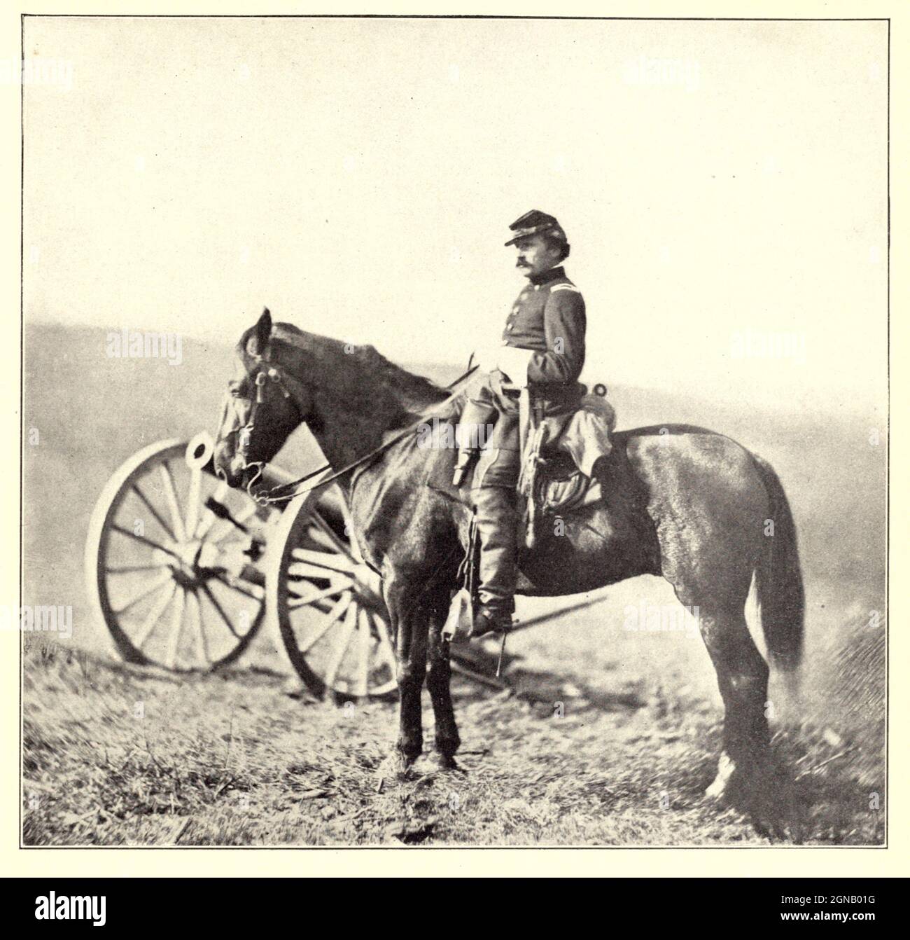 Lieut.-Colonel Albert V. Colburn aus dem Buch "der Bürgerkrieg durch die Kamera" Hunderte von lebendigen Fotos tatsächlich in der Zeit des Bürgerkrieges aufgenommen, sechzehn Reproduktionen in Farbe von berühmten Kriegsgemälden. Die neue Textgeschichte von Henry W. Elson. A. vollständige illustrierte Geschichte des Bürgerkrieges Stockfoto