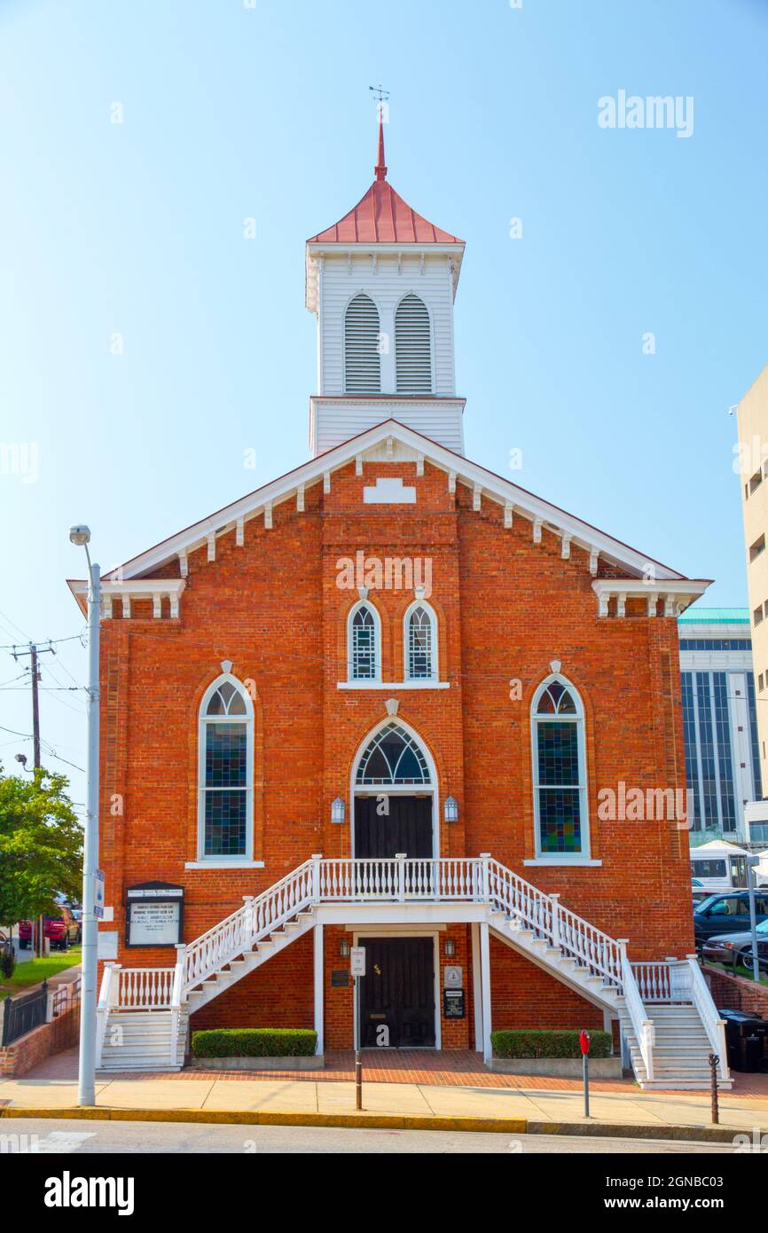 Der Dexter Avenue King Memorial Baptist Church, wo Martin Luther King Jr. arbeitete, Montgomery, AL, USA Stockfoto