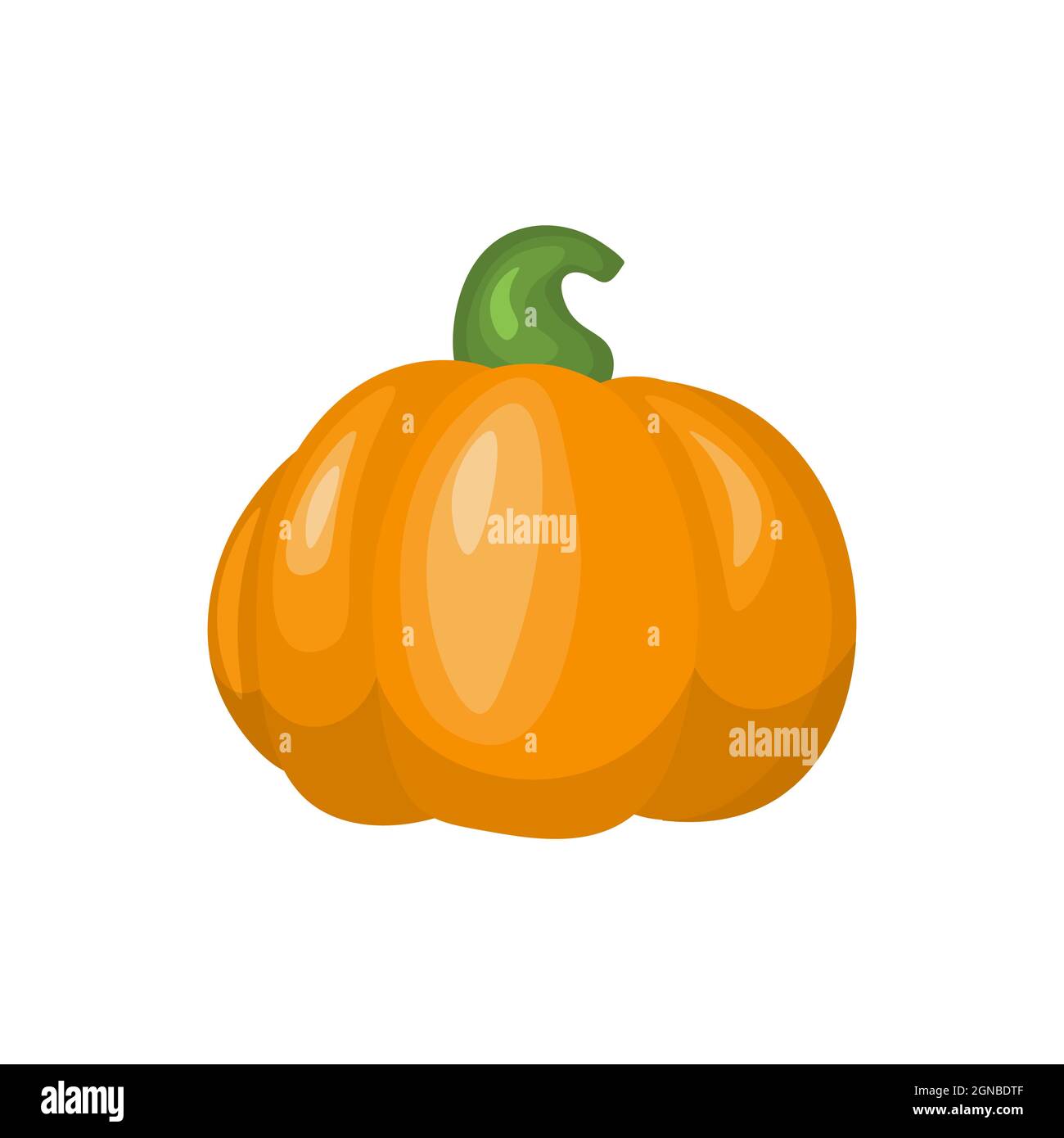 Cartoon-Kürbis. Herbst halloween oder Danksagungs Kürbis. Herbsternte. Kürbis und Kürbis Gemüse Cartoon-Symbole. Stock Vektor