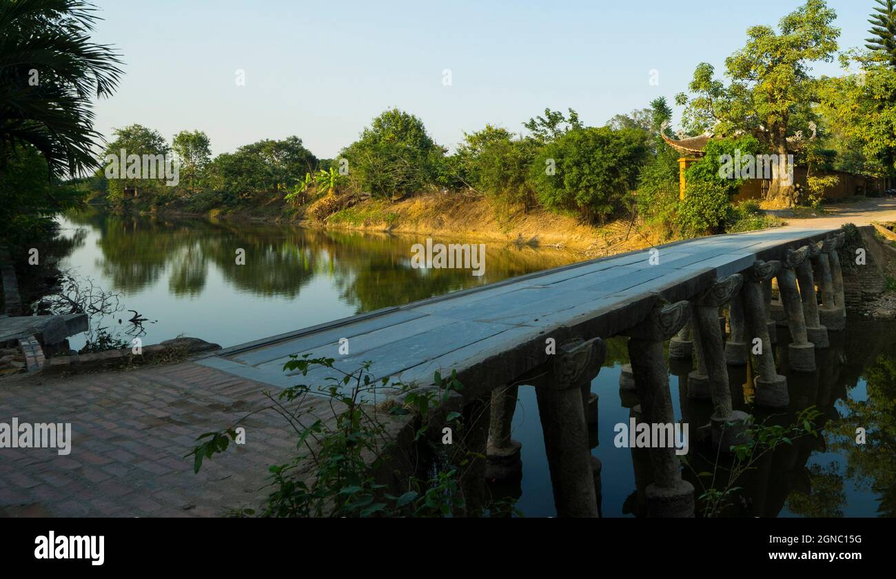 Nom Dorf in Hung Yen Provinz Nordvietnam Stockfoto