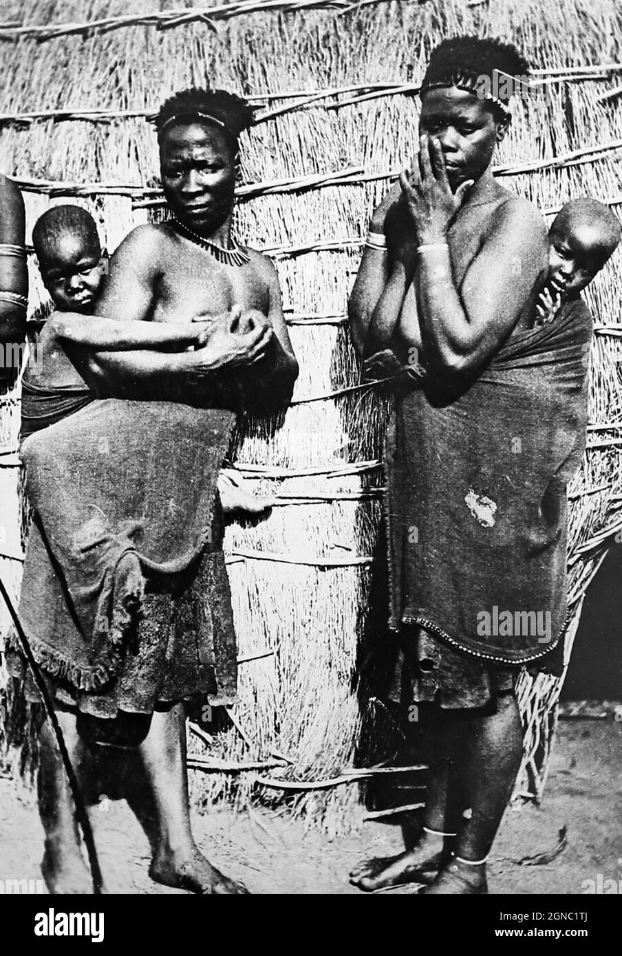 Ethnische Frau, Südafrika, viktorianische Zeit Stockfoto