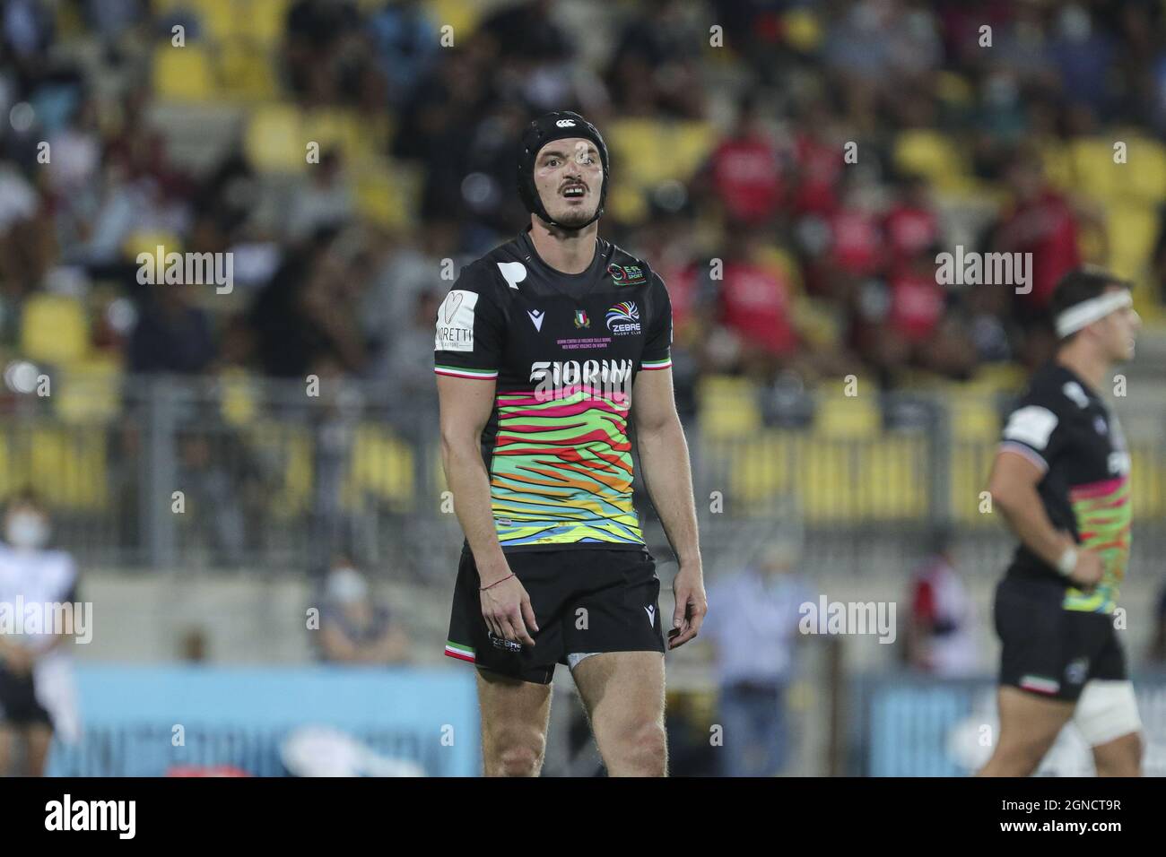 Stadion Sergio Lanfranchi, Parma, Italien, 24. September 2021, Carlo Canna (Zebre) während des Spiels des Zebre Rugby Club gegen Emirates Lions - United Rugby Championship Stockfoto