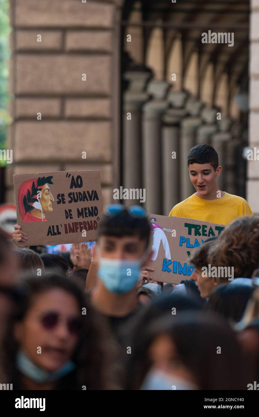 Rom, Italien 24/09/2021: Freitag für die Zukunft. © Andrea Sabbadini Stockfoto