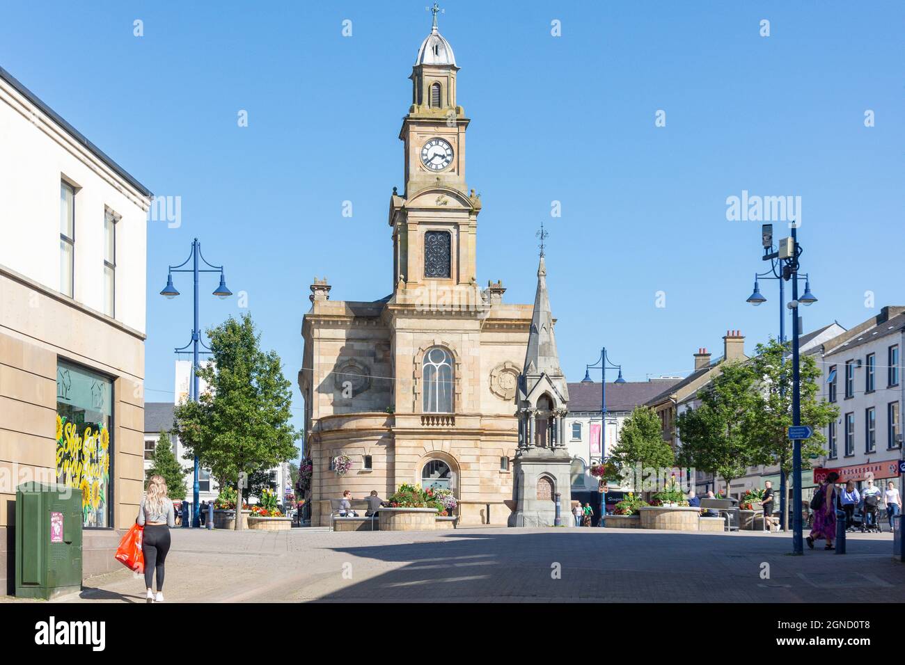 Coleraine Town Hall, The Diamond, Coleraine (Cuil Ratmain), County Derry, Nordirland, Vereinigtes Königreich Stockfoto