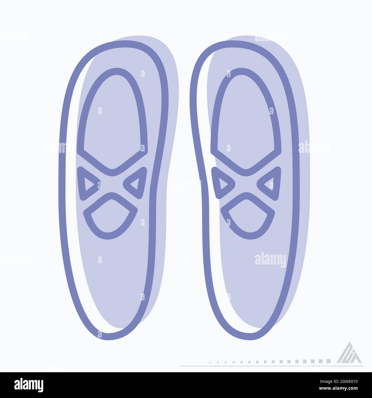 Icon Ballettschuhe - zweifarbiger Stil - einfache Illustration, editierbarer Strich, Design Template Vektor, gut für Drucke, Poster, Werbung, Ankündigung Stock Vektor