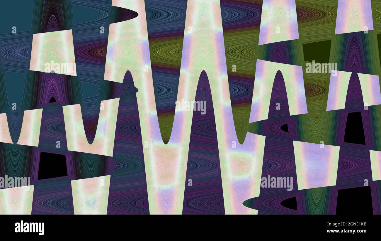 Eine abstrakte Wellig psychedelischen Hintergrundbild. Stockfoto