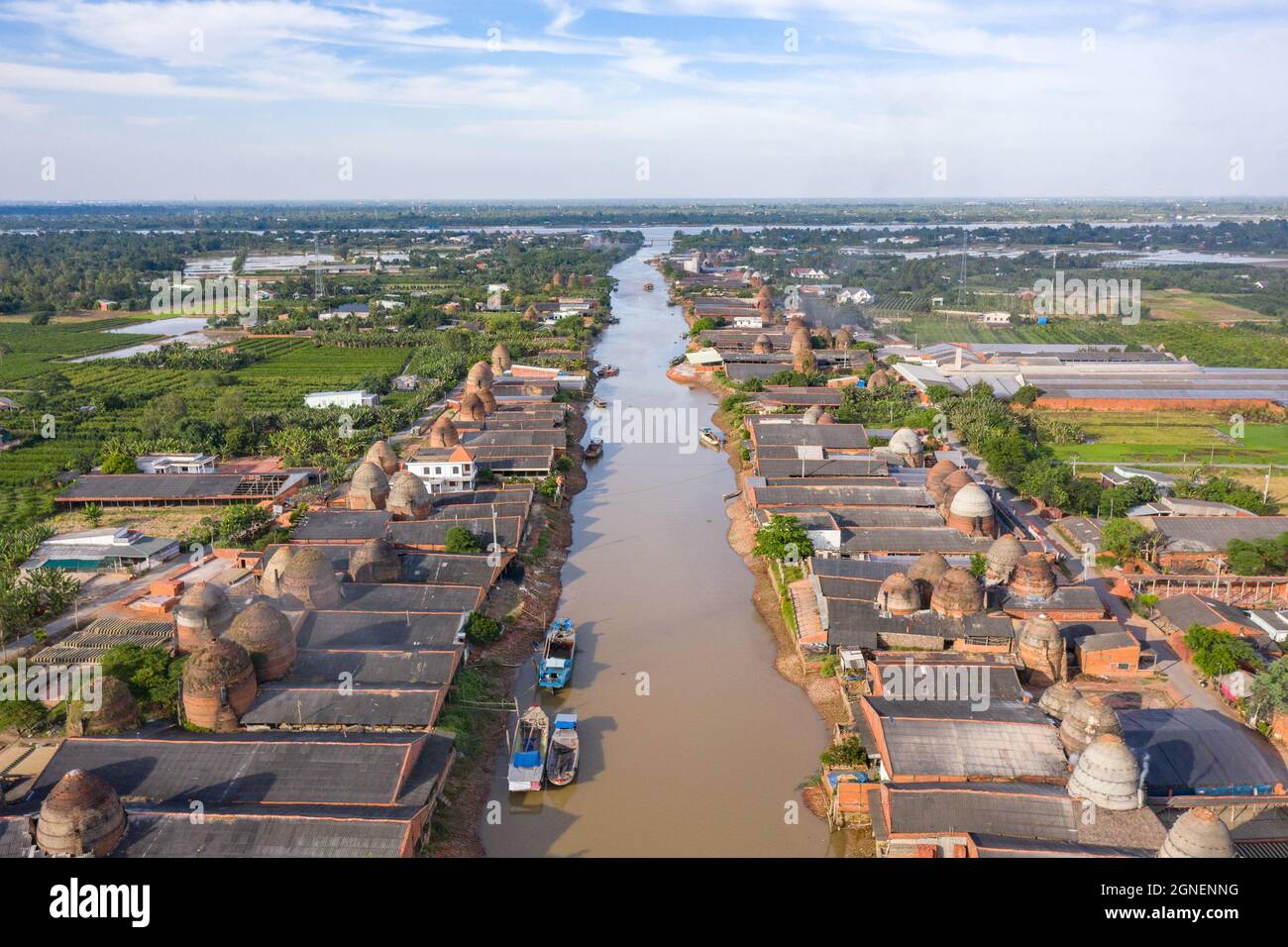 Mang Thit Töpferdorf, Vinh Long Provinz, Vietnam Stockfoto