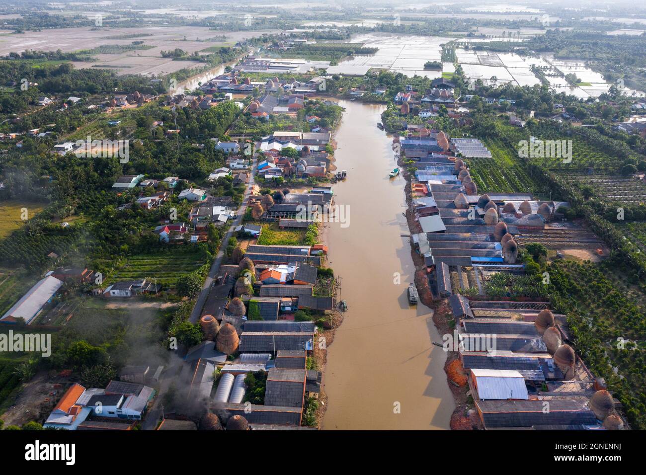 Mang Thit Töpferdorf, Vinh Long Provinz, Vietnam Stockfoto