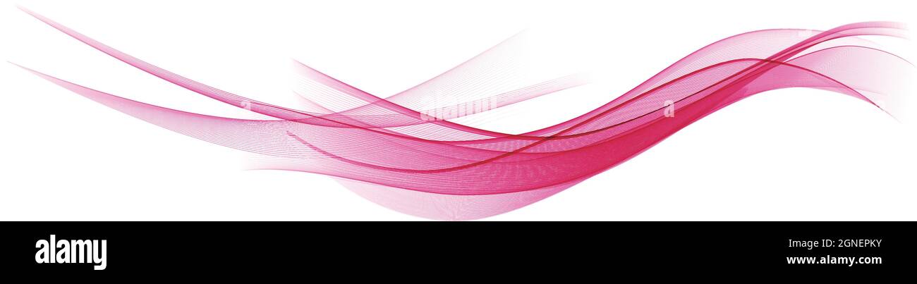 Abstrakter rosafarbener Wellenvektorhintergrund. Stock Vektor