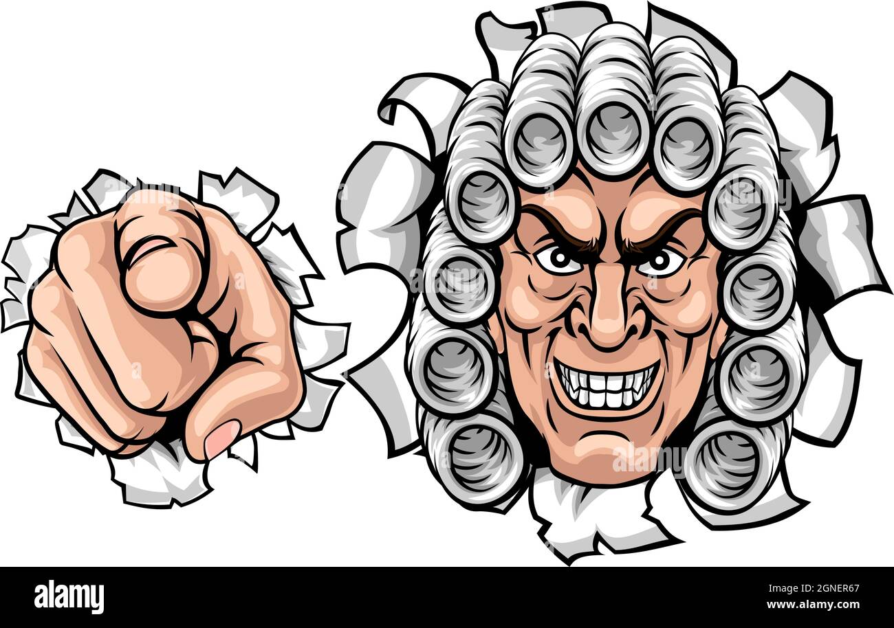 Richter Zeichentrickfigur Stock Vektor