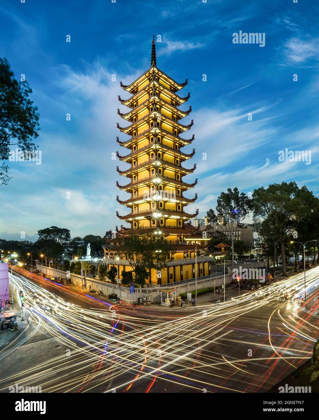 Vietnam Quoc TU Pagode in HoChiMinhStadt im Süden Vietnams