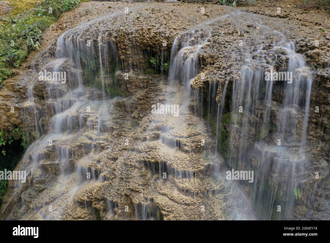 Mu Wasserfall in Hoa Binh Provinz Nordvietnam Stockfoto