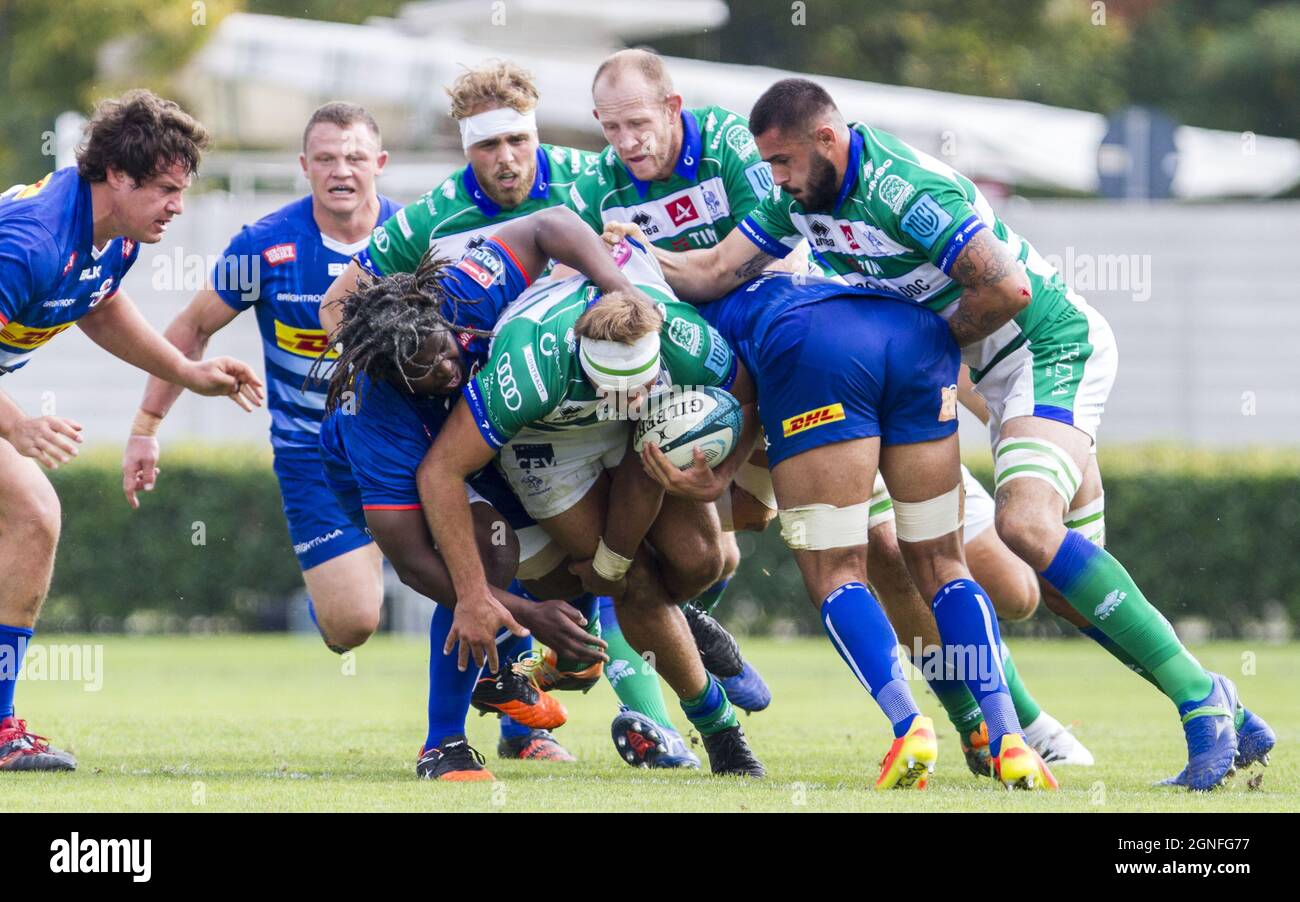 Monigo Stadium, Treviso, Italien, 25. September 2021, Gianmarco Lucchesi während des Spiels von Benetton Rugby gegen DHL Stormers - United Rugby Championship Stockfoto