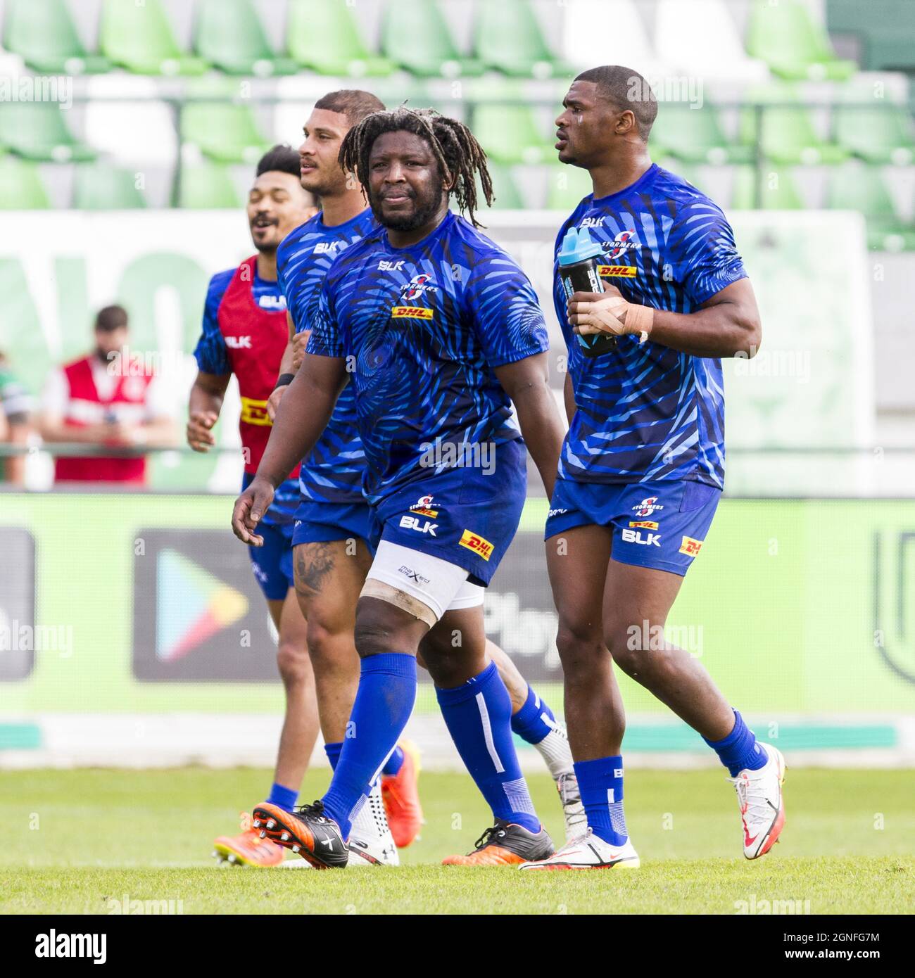 Monigo Stadium, Treviso, Italien, 25. September 2021, Scarra Ntubeni während des Spiels von Benetton Rugby gegen DHL Stormers - United Rugby Championship Stockfoto