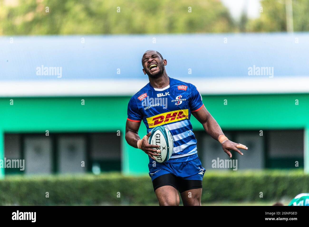 Monigo Stadium, Treviso, Italien, 25. September 2021, Sergeal Petersen (DHL Stormers) während des Spiels von Benetton Rugby gegen DHL Stormers - United Rugby Championship Stockfoto