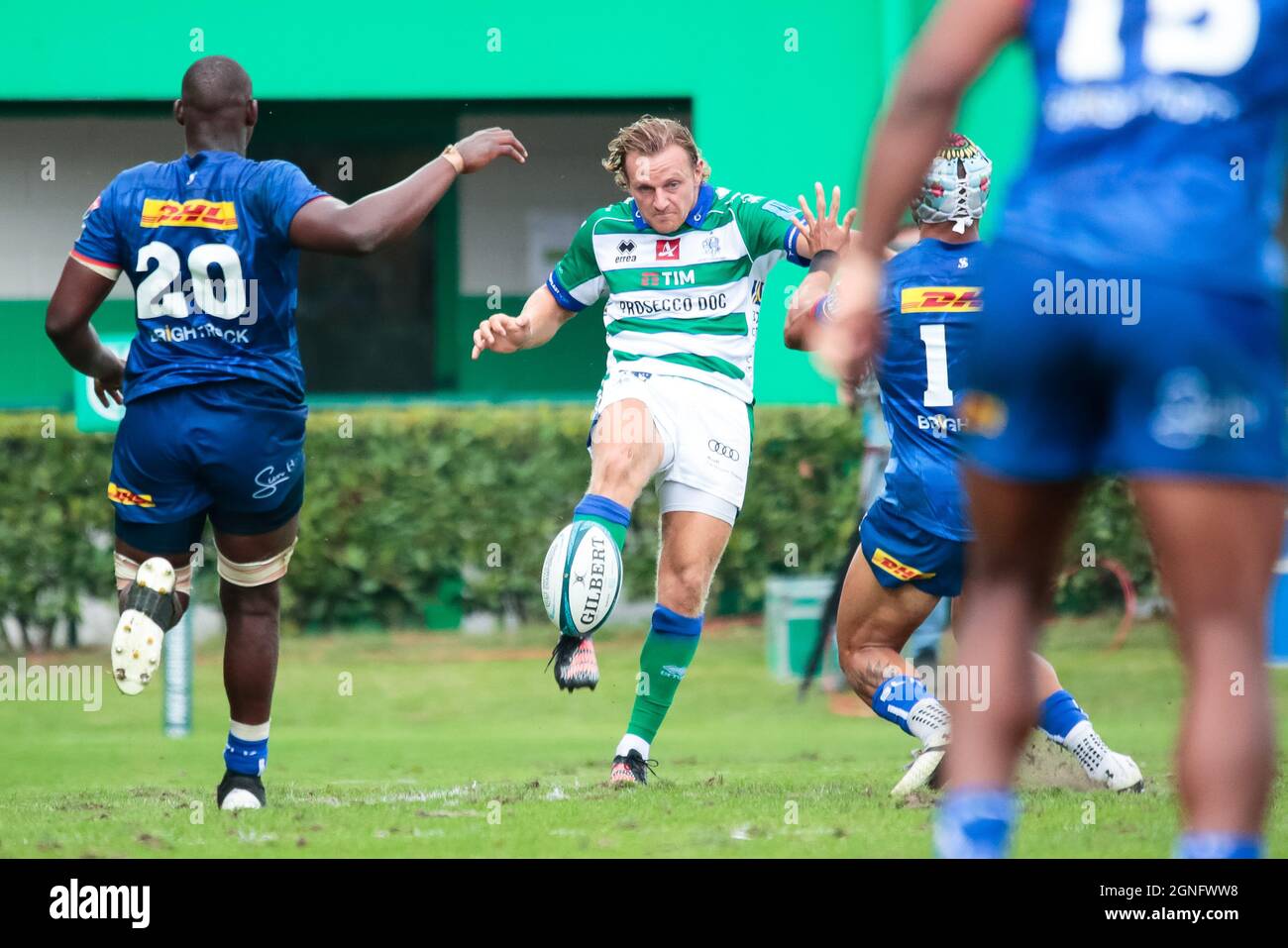 Monigo Stadium, Treviso, Italien, 25. September 2021, Callum Edward Braley (Benetton Treviso) während des Spiels von Benetton Rugby gegen DHL Stormers - United Rugby Championship Stockfoto