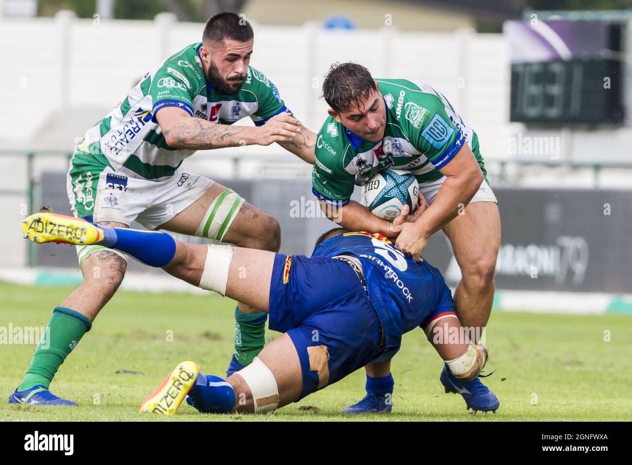 Monigo Stadium, Treviso, Italien, 25. September 2021, ivan nemer während des Spiels von Benetton Rugby gegen DHL Stormers - United Rugby Championship Stockfoto