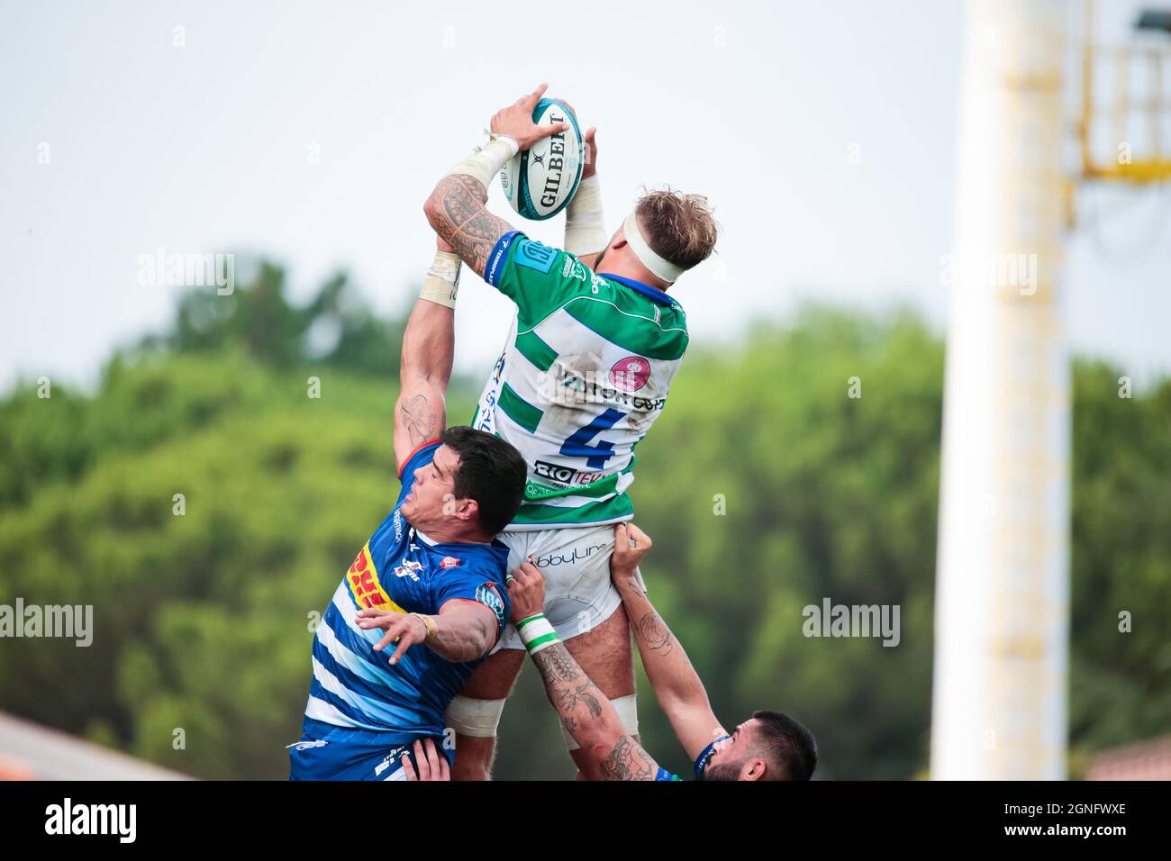 Monigo Stadium, Treviso, Italien, 25. September 2021, Niccolo Cannone (Benetton Treviso) während des Spiels von Benetton Rugby gegen DHL Stormers - United Rugby Championship Stockfoto