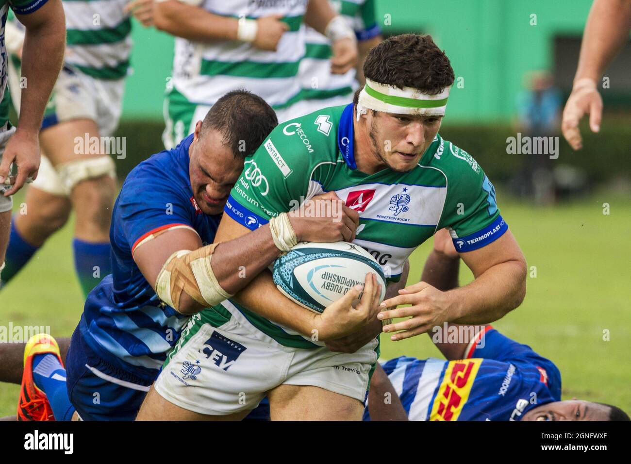 Monigo Stadium, Treviso, Italien, 25. September 2021, Giacomo Nicotera während des Spiels von Benetton Rugby gegen DHL Stormers - United Rugby Championship Stockfoto