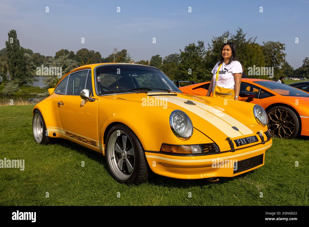 1971 Porsche 911 RSR Tribute ‘FAX 120K’ auf der Salon Privé Motorshow am 5. September 2021 im Schloss Blenheim zu sehen Stockfoto