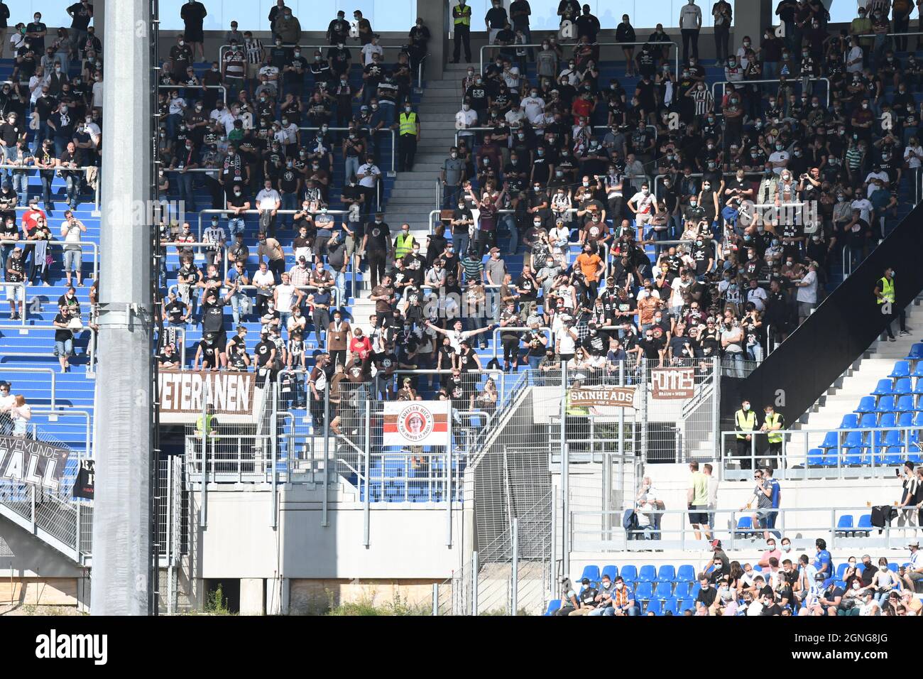 KSC verliert gegen FC St. pauli 25. September 2021 im Wildparkstadion karlsruhe Zweitligist karlsruher SC Stockfoto