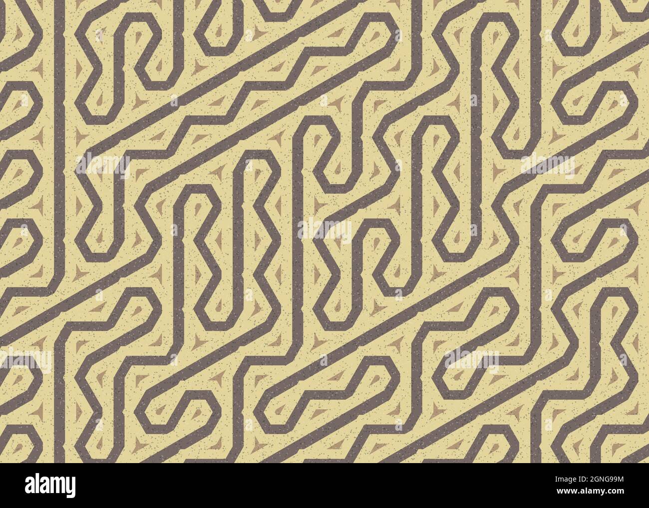 Computer-generierte Hexagon Tile Verbindung Kunst Hintergrund Design Illustration Stock Vektor