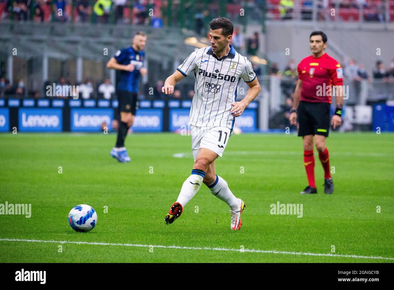Mailand, Italien - september 25 2021 - Serie A Spiel F.C. Internazionale - Atalanta BC San Siro Stadion - freuler remo in Aktion während des Spiels Stockfoto
