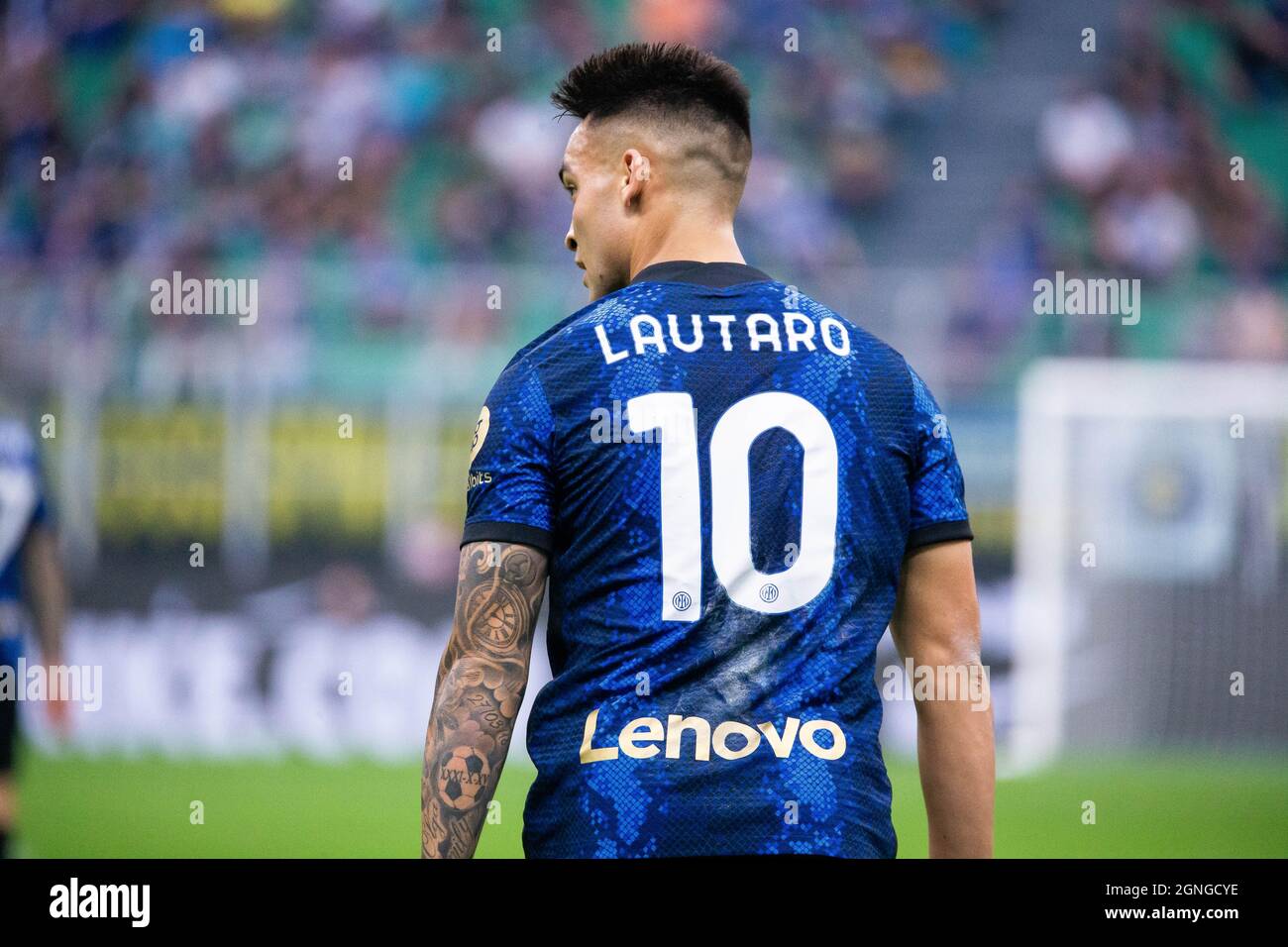 Mailand, Italien - september 25 2021 - Serie A Spiel F.C. Internazionale - Atalanta BC San Siro Stadion - martinez lautaro f.c. Inter Stockfoto